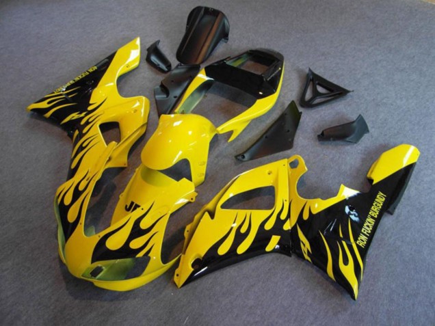 Yellow Flame 1998-1999 R1 Motorcycle Fairings Yellow Flame 1998-1999 R1 Motorcycle Fairings
