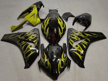 Yellow Flame 2008-2011 CBR1000RR Motorcycle Fairings