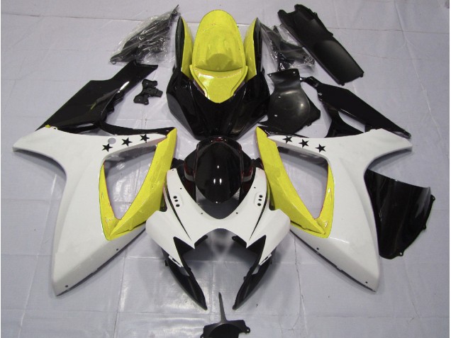 Yellow Star 2006-2007 GSXR 600-750 Motorcycle Fairings Yellow Star 2006-2007 GSXR 600-750 Motorcycle Fairings