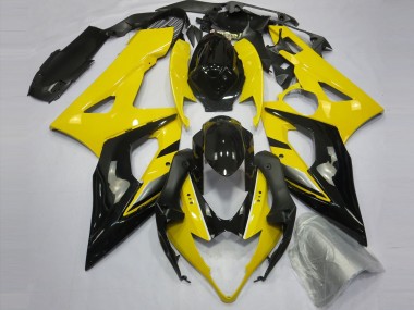 Yellow and Black 2005-2006 GSXR 1000 Motorcycle Fairings